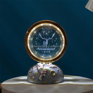 Base lumineuse en plastique solide ciel étoilé guérison boule de cristal veilleuse barre voiture <span class=keywords><strong>camping</strong></span> intérieur chambre atmosphère lumière - Product Image 1