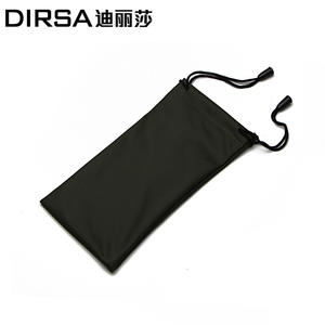 Dirsa Étui à lunettes de soleil en microfibre, rectangulaire, étanche, portable, couleur unie, 3-5,9 pouces, monture noire - Product Image 3