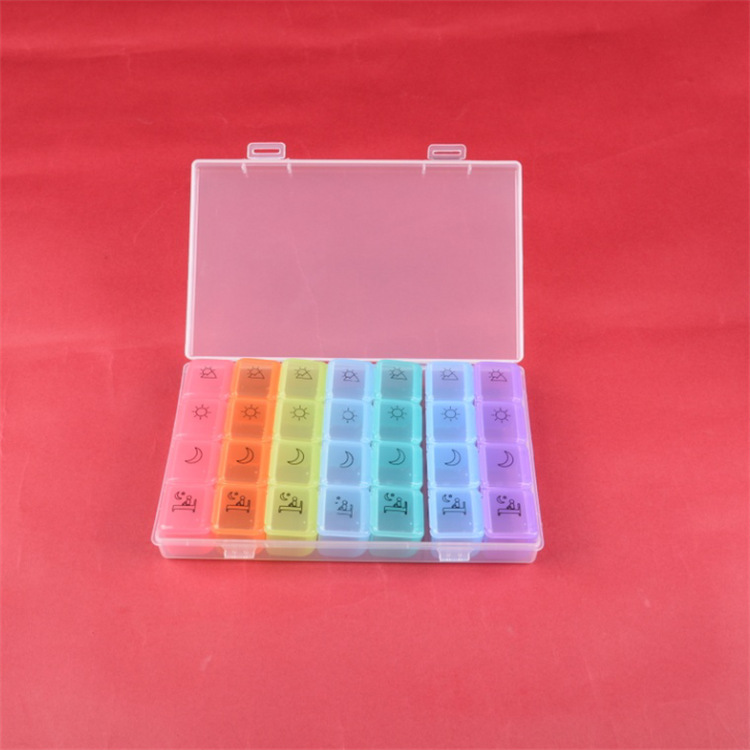 Ежемесячная коробка для таблеток, коробка-органайзер для таблеток на 7 дней, 28 отделений, коробка для таблеток на неделю