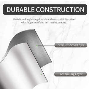 Contenedor <span class=keywords><strong>de</strong></span> <span class=keywords><strong>Basura</strong></span> <span class=keywords><strong>de</strong></span> Acero Inoxidable al por Mayor <span class=keywords><strong>con</strong></span> <span class=keywords><strong>Tres</strong></span> <span class=keywords><strong>Compartimentos</strong></span> Extraíbles para Reciclaje y <span class=keywords><strong>Basura</strong></span> Reciclada - Product Image 4