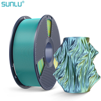 Filament d'imprimante 3D PLA SUNLU facile à imprimer, 1,75 mm, filament PLA soyeux de quatrième couleur, filament souple et durable