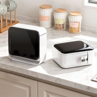 Y12PRO Printer Label Termal Portabel 0.5 Inci dengan Jam Waktu, Mesin Pencetak Stiker Label Mini Bluetooth
