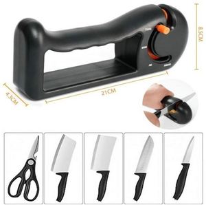 Premium 4-Stage Kitchen <b>Knife</b> <b>Sharpeners</b> 1 Handheld Manual Adjustable Tool for Sharpening 4 <b>Knives</b> - Product Image 3