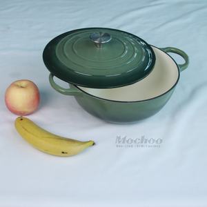 <span class=keywords><strong>Cocotte</strong></span> <span class=keywords><strong>en</strong></span> émail pour four hollandais <span class=keywords><strong>en</strong></span> <span class=keywords><strong>fonte</strong></span> avec couvercle Mochoo avec logo personnalisé batterie de cuisine <span class=keywords><strong>en</strong></span> métal durable - Product Image 4