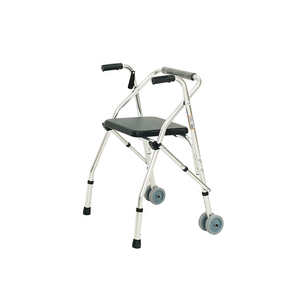 Walker Lipat untuk Lansia dengan Penyangga Tangan, Dapat Didorong dan Diduduki, Walker Berkaki Empat untuk Membantu Rehabilitasi, Alat Bantu Jalan - Product Image 6