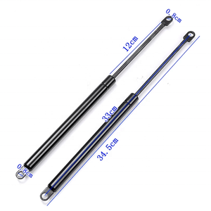 Vérin à gaz en acier noir intégral anti-corrosion <span class=keywords><strong>de</strong></span> qualité supérieure, tube 18*8, longueur étendue 330 mm, course 120 mm, force personnalisable - Product Image 6