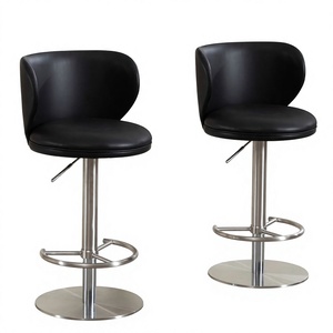 Chaise de bar au design moderne ALINUNU pour bar et îlot de cuisine, tabouret de bar <span class=keywords><strong>pivotant</strong></span> à 360 degrés - Product Image 1