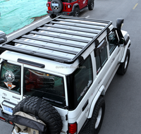 Accessoires aluminium 4x4 Porte-bagages de toit pour Toyota 4runner Porte-bagages de toit avec déflecteur
