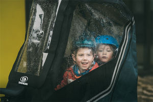 Imperméable coupe-vent pare-<span class=keywords><strong>pluie</strong></span> PE aluminium universel vélo enfant siège couverture Pop <span class=keywords><strong>abri</strong></span> pour bébé bambin sécurité - Product Image 2