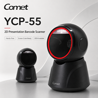 Lecteur de codes-barres 2D mains libres, lecteur de codes QR automatique de bureau, scanner omnidirectionnel filaire USB pour POS, supermarché, OEM YCP-55