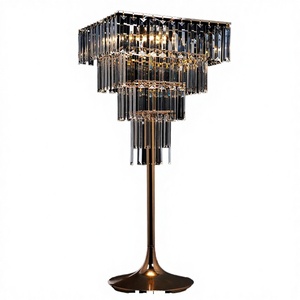 Popular High Quality Luxury Metal Acrylic Gold Silver Wedding Centerpiece Flower Stand Tabletop Lighting USB Charging Built-in - Product Image 2