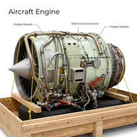 Moteur turbofan TFE731-2-2B 17,3 kN AR 14052h TSN Honeywell pour avion d'affaires Learjet – Pièces de démontage et formation MRO