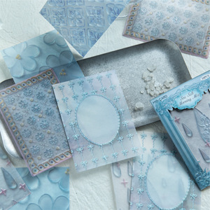 Paquete de 10 Hojas de Papel Decorativo con Relieve de la Serie Ruli Garden, Estilo Vintage Europeo, para Manualidades y Decoraciones de Collage - Product Image 2