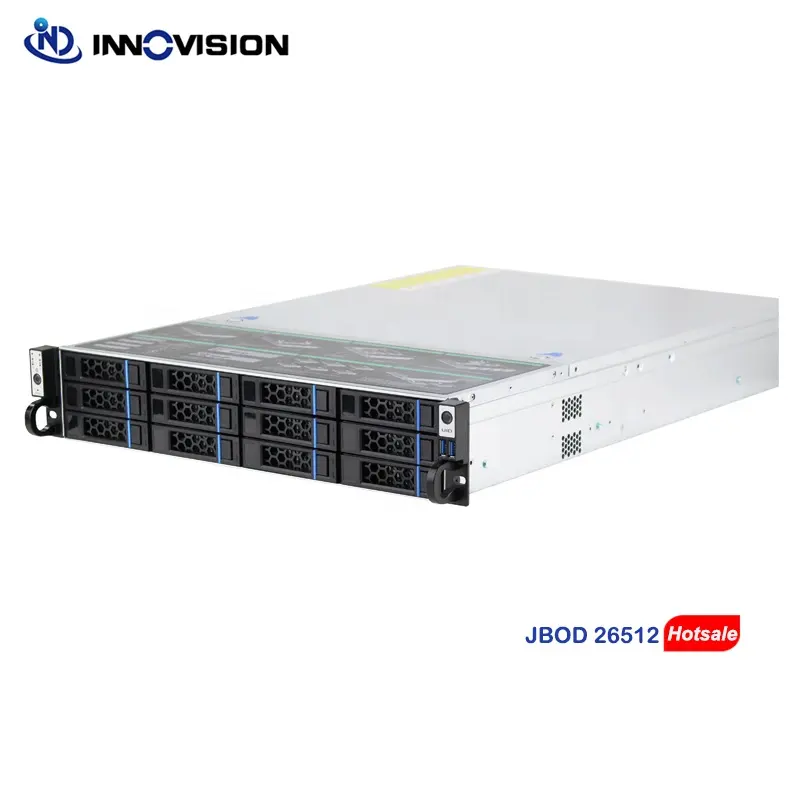 Alta densidad 2u 12 bahías montaje en rack JBOD 12GB expansor backplane SFF8643 TO 8644 2U Server Appliance JBOD