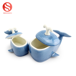 RONDA DE trepang diseño <span class=keywords><strong>concha</strong></span> adorno de cerámica de la joyería cajas de la baratija - Product Image 6