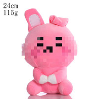 Figurine en peluche de dessin animé d'idole coréenne pour adolescents, porte-clés avec rembourrage en coton PP, en plastique - Accessoires