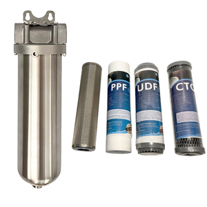 Cartouche de préfiltre Cheero en acier inoxydable 304 de 40 microns, 10 pouces, pour boîtier de filtre de cuisine domestique, installation facile, prétraitement de l'eau - Product Image 5