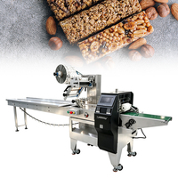 SZ-100 Automatische Horizontale Durchlaufverpackungsmaschine für Kissenbeutel, Industrielle Snack-Verpackungslinie, Kommerzielles Lebensmittelsystem, Müsliriegel-Verpackungsmaschine