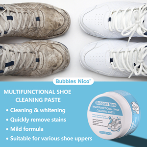 Pasta Limpiadora de Zapatos Blanca Bubbles <span class=keywords><strong>Nico</strong></span> OEM, 5%-15% de Ingredientes Activos, Elimina Manchas y Amarilleamiento, Fórmula Suave para - Product Image 5