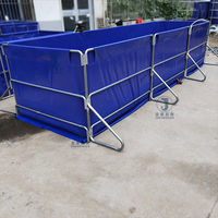 Bâche en PVC durable anti-fuite pour bassin à poissons, bassin à poissons en plastique, bassins d'aquaculture pliables pour poissons