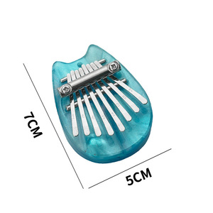 <span class=keywords><strong>Kalimba</strong></span> Petit pendentif de piano pouce 8 tons Pendentif jouets pour enfants Instrument de musique portable cristal - Product Image 4
