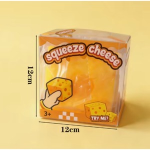 Jouet Squishy Créatif en Forme de Fromage à Rebond Lent, Grand Format, Best-Seller, Cadeau Sensoriel Anti-Stress en Forme de Petit Carré de Fromage, Vente en Gros Usine - Product Image 2