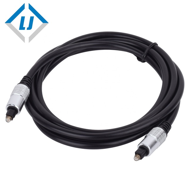 Toslink Cable (Toslink Optical Cable/Digital Optical Audio Cable) 6 Feet with Metal Connectors and PVC Jacket