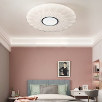 Luminaire de plafond LED simple de couleur blanche avec décoration en forme d'étoile pour la maison, installation dans la chambre à coucher