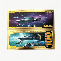 Nouveaux modèles 2026 : Carte métallique Batman plaquée or 24 carats pour collection de mode, Fête Nationale et Anniversaire