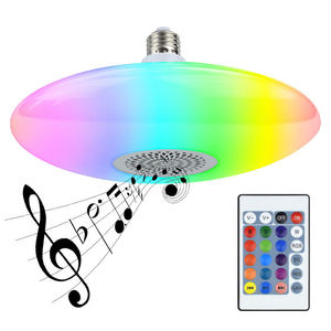 Haute Puissance Télécommande UFO <span class=keywords><strong>Ampoule</strong></span> Lumière Coloré BT Haut-Parleur Musique 24w Smart Rgb Plafonnier Led Ampoules - Product Image 3