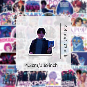 Pegatinas Decorativas para Equipaje con Diseño <span class=keywords><strong>de</strong></span> Anime K-POP, Cazador <span class=keywords><strong>de</strong></span> Brujas, Viento Nórdico, Dibujos Animados y Graffiti, Venta al Por Mayor - Product Image 3