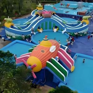 Lâu Đài <span class=keywords><strong>Inflatable</strong></span> <span class=keywords><strong>Inflatable</strong></span> nhảy Trampoline kết hợp trượt <span class=keywords><strong>Inflatable</strong></span> nhảy trẻ em và người lớn với Blower - Product Image 3