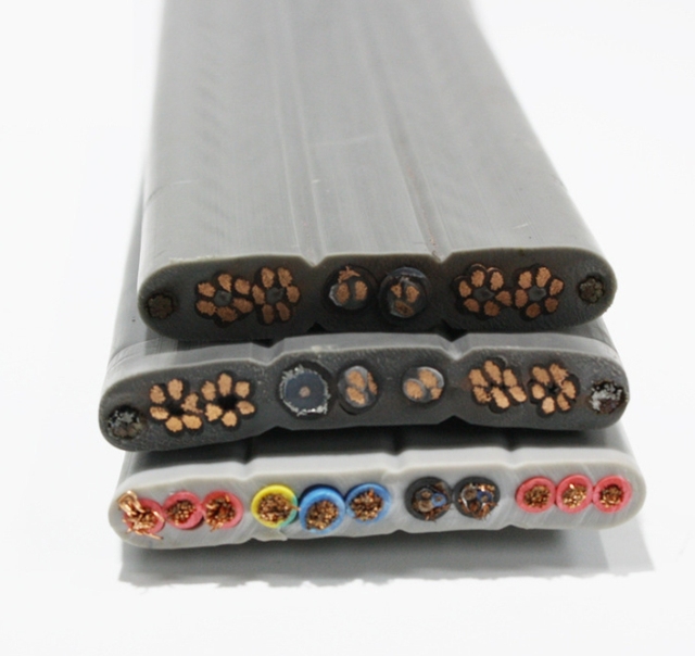 Huadong EVVF EVVF-H-O.CX EVVF-H PVC Flexible Flat Traveling Elevator Traveling Cable