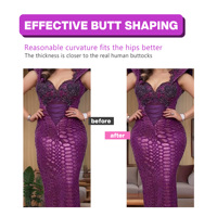 Culotte gainante rehausse-fesses avec coussinets pour les hanches, pour un volume accru des fesses, pour femmes