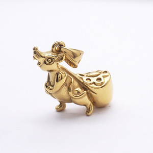 Hip Hop Rock Animal <span class=keywords><strong>Souris</strong></span> Voler Riz Punk Pvd En Acier Inoxydable Étanche Pendentif De Mode Bijoux Colliers pour <span class=keywords><strong>Hommes</strong></span> Homme En Gros - Product Image 2