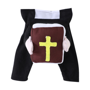 Nuevo Disfraz <span class=keywords><strong>de</strong></span> Sacerdote para Perro <span class=keywords><strong>de</strong></span> Halloween, Divertido Traje Bíblico para Cachorro con Accesorio <span class=keywords><strong>de</strong></span> <span class=keywords><strong>Biblia</strong></span> para Cosplay - Product Image 4