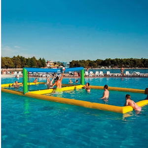 Voleibol Inflable Resistente para Exteriores con Portería, Juego Acuático, Campo de Voleibol Inflable para Eventos - Product Image 1