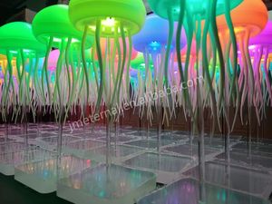 Dẫn ánh sáng tự động lên bơi sứa cảm biến giọng nói đèn đêm với USB có thể sạc lại - Product Image 2