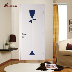 Bianco <span class=keywords><strong>grigio</strong></span> combinazione moden design interior luce della stanza vernice MDF compensato modellato <span class=keywords><strong>porte</strong></span> - Product Image 6