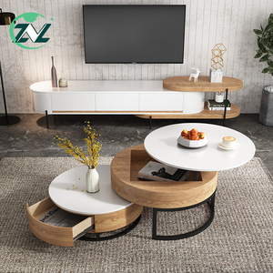 <span class=keywords><strong>Tavolino</strong></span> da <span class=keywords><strong>salotto</strong></span> moderno in metallo di lusso con Design multifunzionale <span class=keywords><strong>e</strong></span> combinazione di mobili - Product Image 4