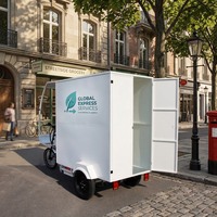 Tricycle de livraison électrique |   Tricycle cargo fermé pour la logistique du dernier kilomètre