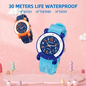 Leuke Cartoon Multicolor Kinderen Horloge Groothandel Prijs Hot-Selling Quartz Horloge Voor Kinderen