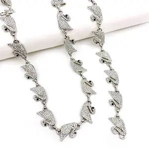 Custom Swan Dot Drill Chain Detachable assembly chain swimsuit body chain necklace zinc alloy accessories