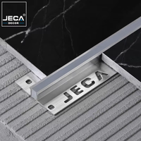 Profilé en aluminium en forme de T pour carrelage, protection des bords des carreaux en céramique, bande de transition décorative pour les murs et les sols