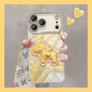 Funda de Teléfono con Diamantes Brillantes y Espejo para iPhone 17 16 15 14 Pro Max - Product Image 2