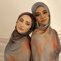 2025 Nieuwste Gepersonaliseerde Geprinte Modal Hijab Digitale Print Hijab Vela Modal Print Design Lichtgewicht Sjaal voor Moslima's