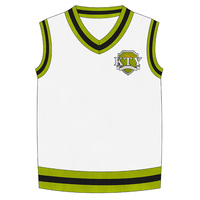 Gilet en tricot fin sans manches personnalisable OEM pour homme, col en V, haute qualité, idéal pour l'école et les activités sportives d'équipe (groupe d'âge primaire)