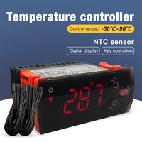 Vente en gros thermostat numérique double capteur régulateur de température régulateur de température incubateur relais brassage incubateur chauffage