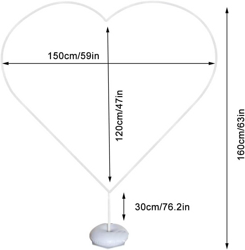 #1 150cm forme de coeur