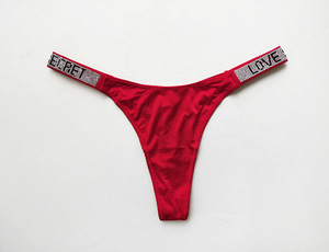 String Chaud Culotte T-Pants <span class=keywords><strong>Victoria</strong></span> <span class=keywords><strong>Secret</strong></span> <span class=keywords><strong>Strass</strong></span> Femme Exercice Remonte-Fesses Taille Basse Fente Haute Mode Femme Sexy - Product Image 6